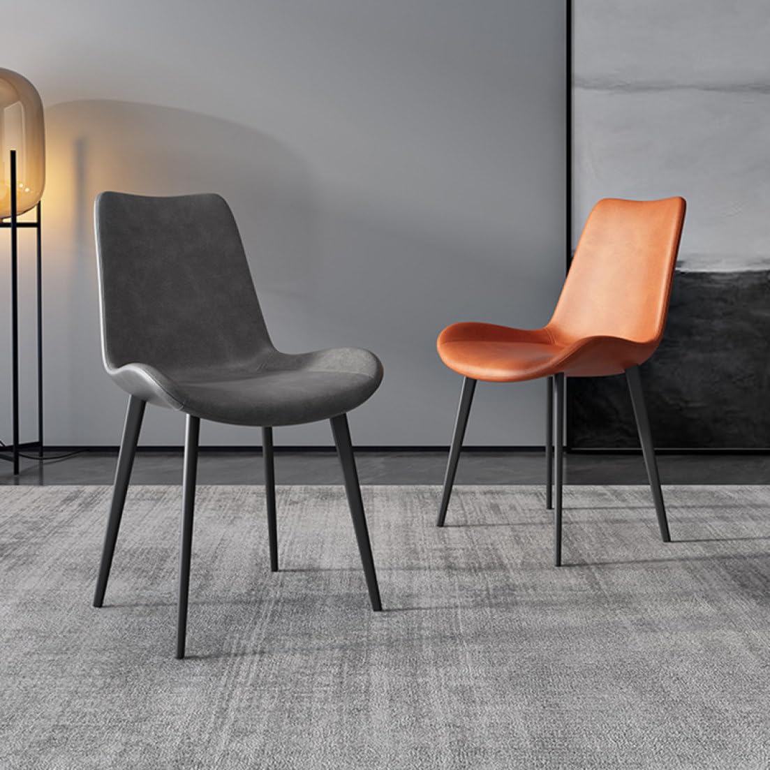 モダンデザイン ダイニングチェア 黒